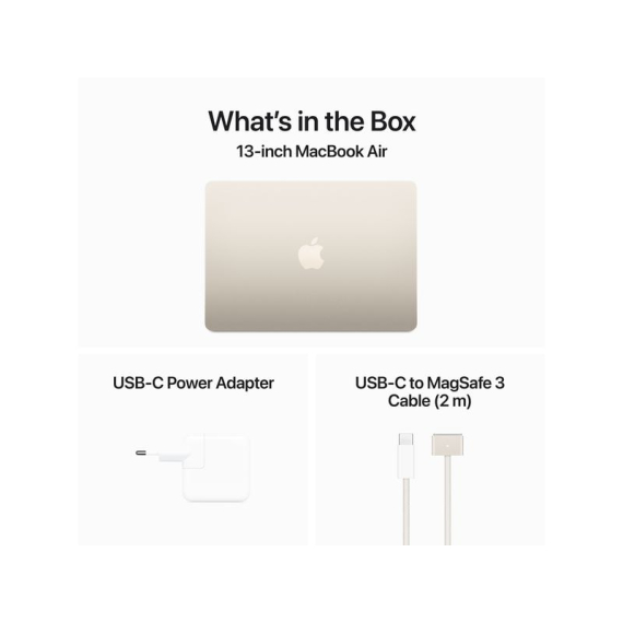 APPLE MACBOOK AIR 13" 2024 M3 8C GPU / 256 GB / 8 GB POLARSTERN